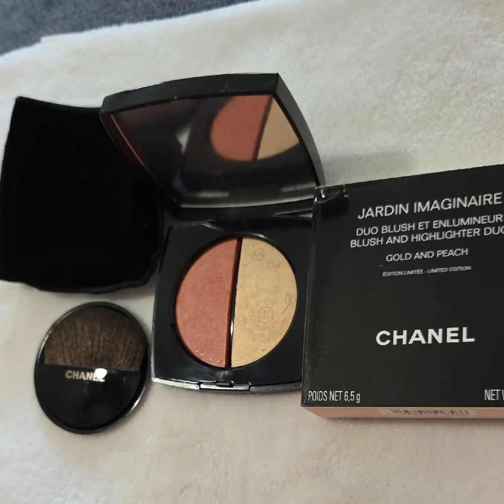 NEW~ CHANEL JARDIN IMAGINAIRE Blush & Highlighter Duo - Gold and Peach